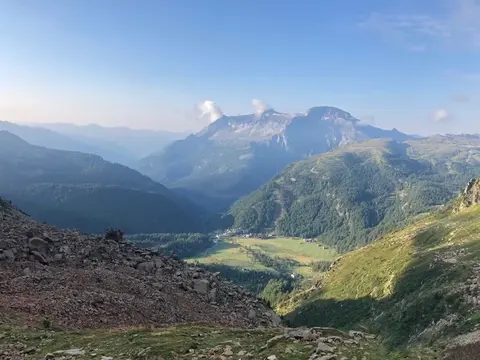La piana dell'alpe Devero vista dall'alto