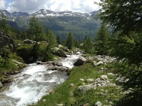 Il torrente che scende verso il lago di Devero