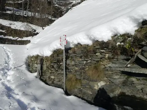 I terrazzamenti sotto la neve