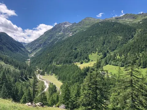 La val Vaira vista dall'alto