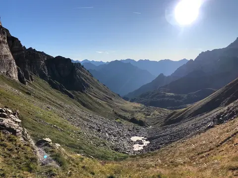 La valle sotto il passo di Valtendra