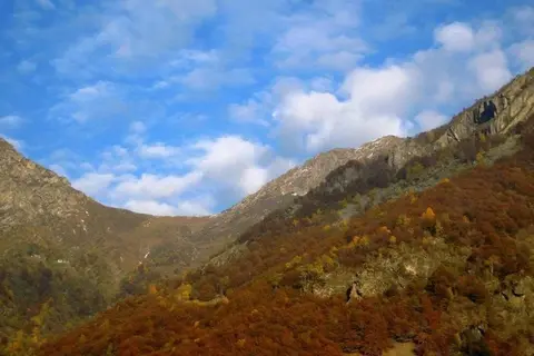 Il versante della Colma in autunno