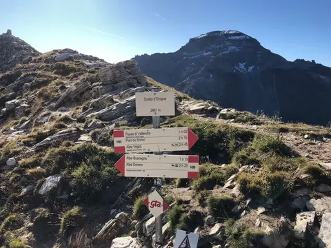 I cartelli della Scatta d'Orogna