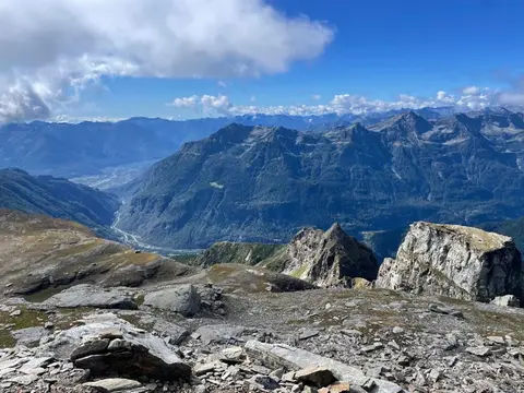 La valle Divedro vista dall'alto