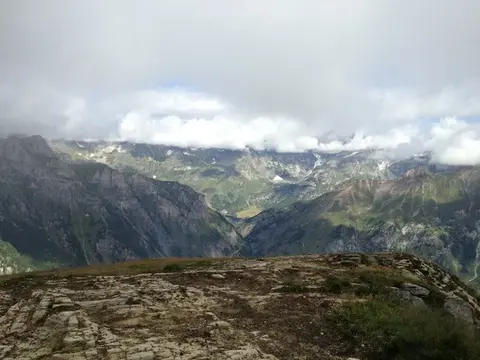 La conca dell'alpe Veglia vista dalla cima