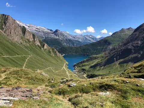 Il lago di Morasco visto dal sentiero di ritorno
