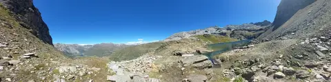 Panoramica sulla conca del lago Nero