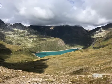 Il lago Vannino visto dall'alto