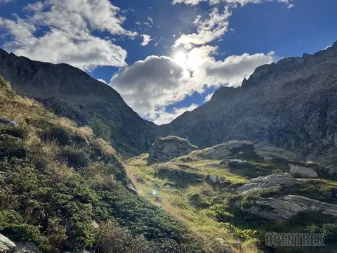 Il vallone verso il passo Cazzoli
