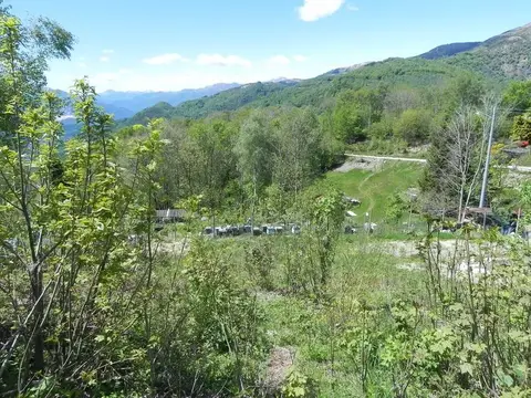 La valle e le arnie viste dall'alto