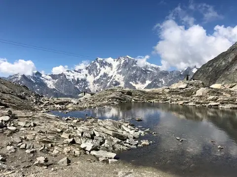 Un laghetto nei pressi del passo del Moro