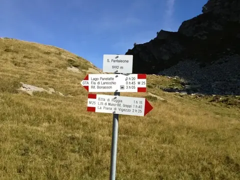 Il cartello di San Pantaleone, 1992 m