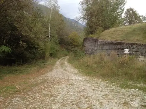 Lo sterrato alla partenza di Verigo