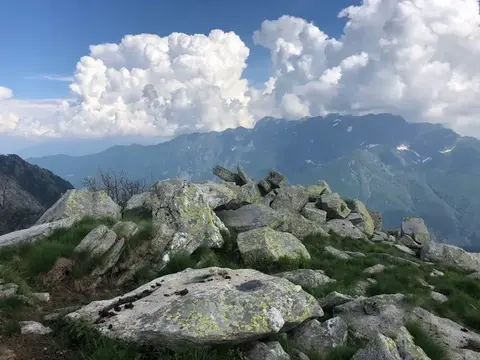 Le rocce della cima