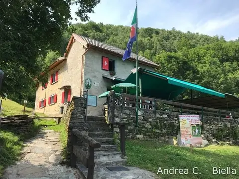 La terrazza del rifugio Fantoli