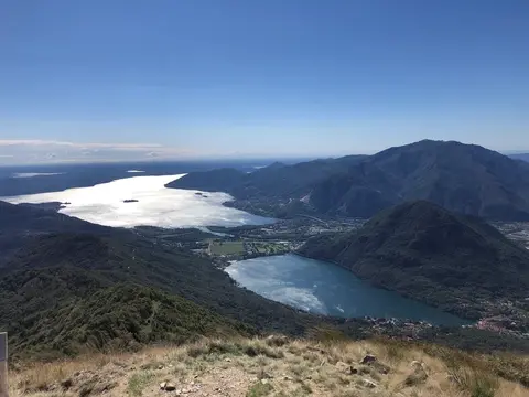 I laghi di Mergozzo e Maggiore sotto il monte Faiè