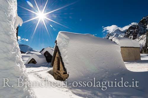 Ciaspolata alpe Devero con merenda, escursione foto naturalistica