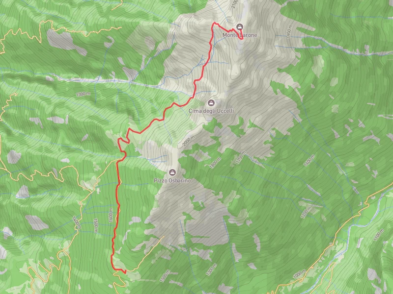 mappa Monte Larone