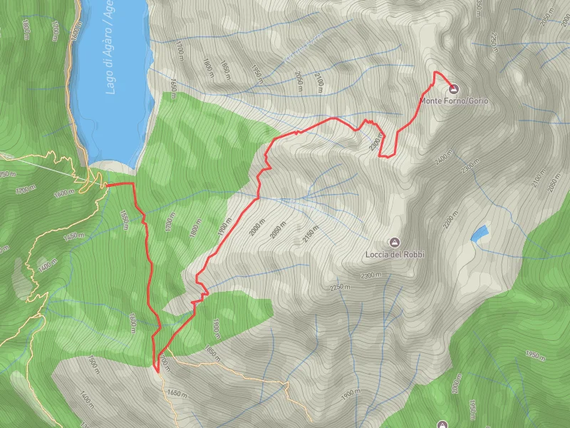 mappa monte gorio