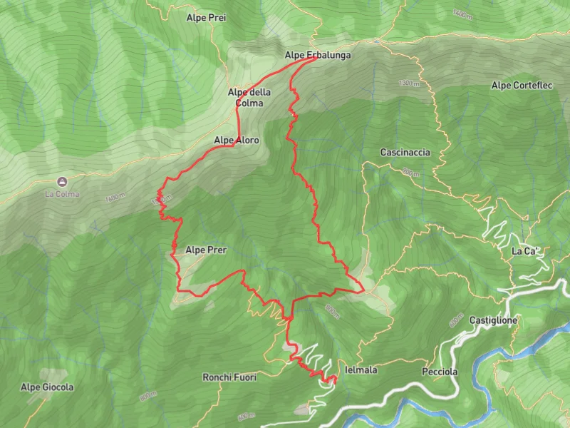 mappa colma castiglione