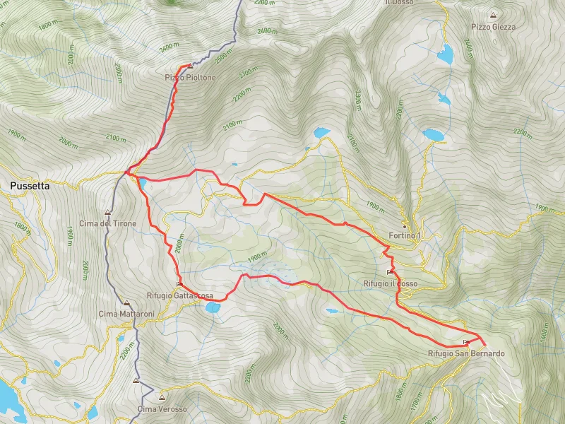 mappa pizzo pioltone