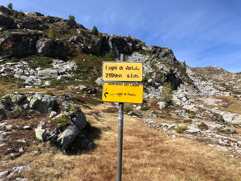 sentiero dei laghi