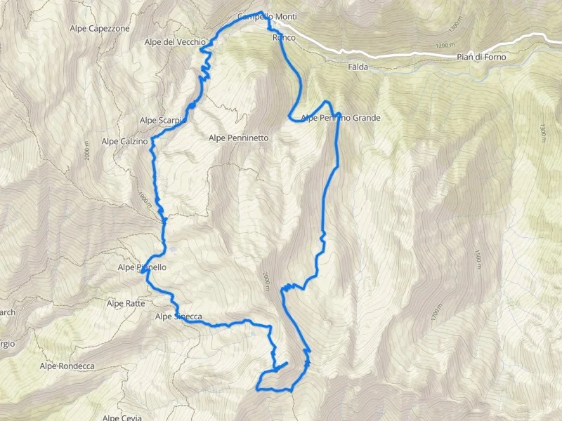 mappa monte capio