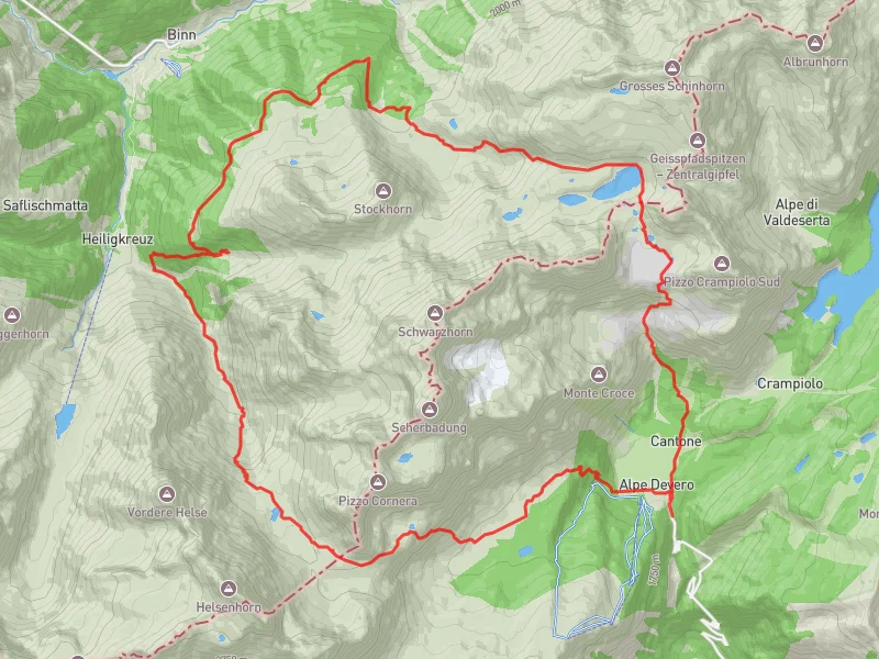 mappa passo cornera