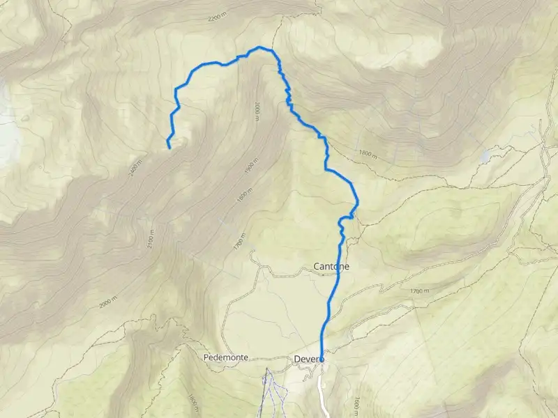 mappa monte croce