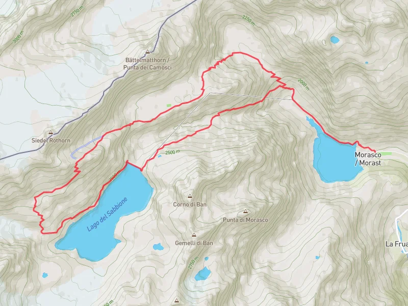 mappa giro 5 rifugi