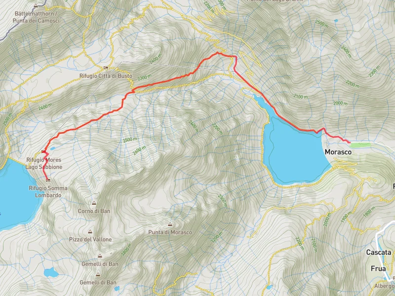 mappa rifugio somma