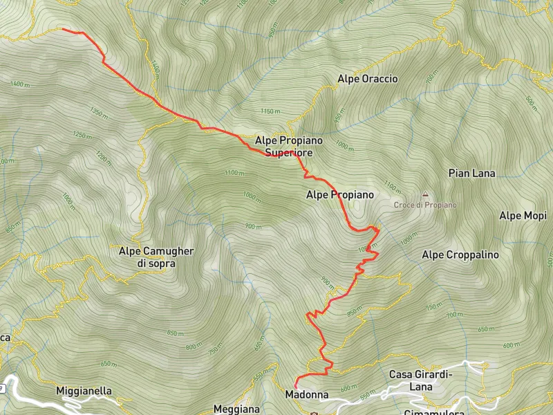 mappa pizzo castello