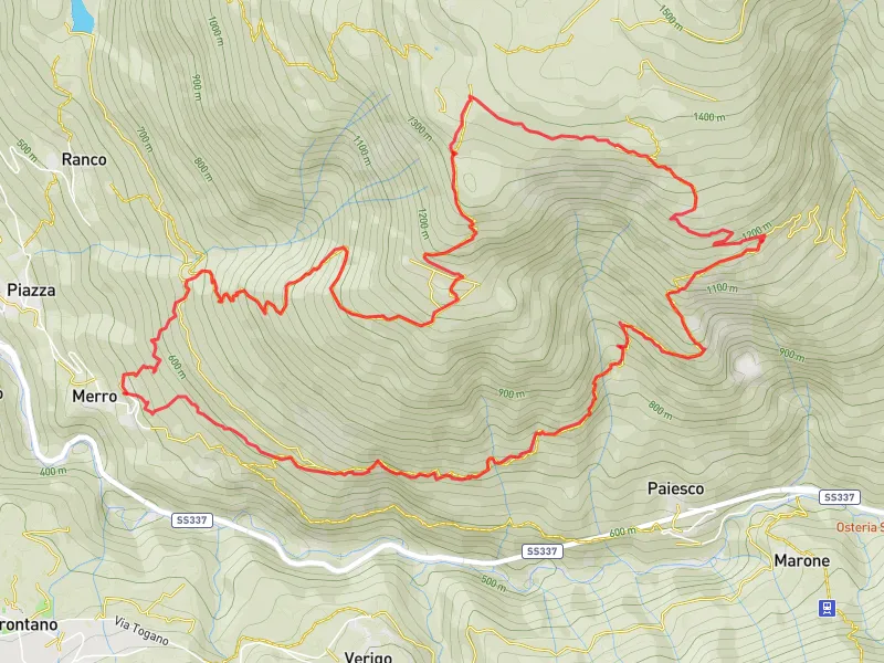 mappa travello pescia