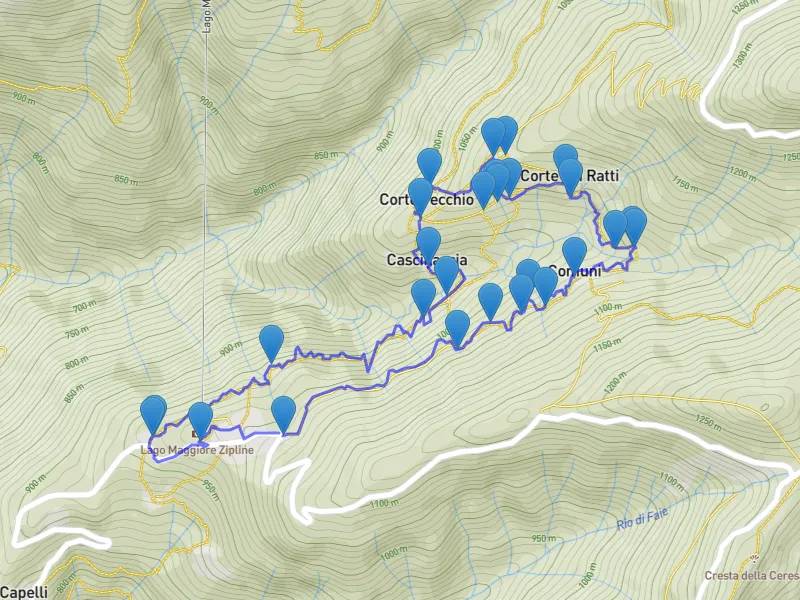 mappa corti di calpera