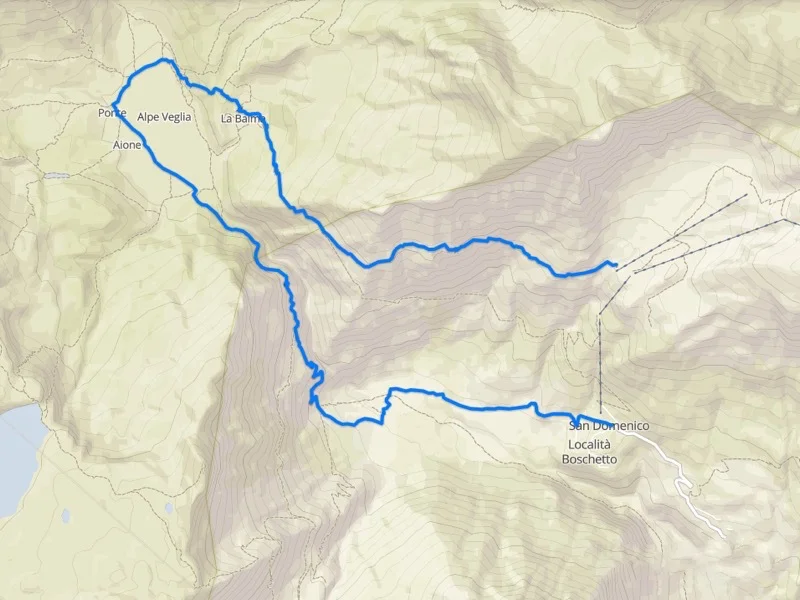 mappa Ciamporino - Veglia