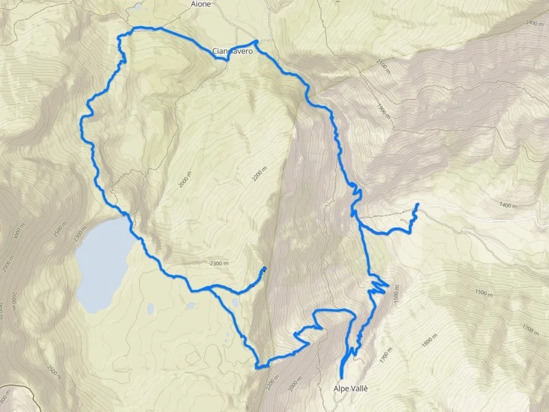 mappa pizzo valgrande