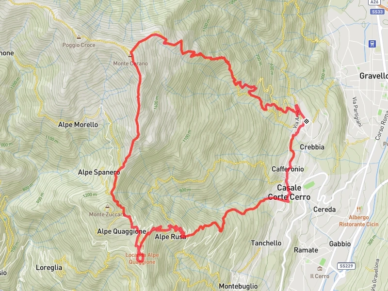 mappa monte cerano