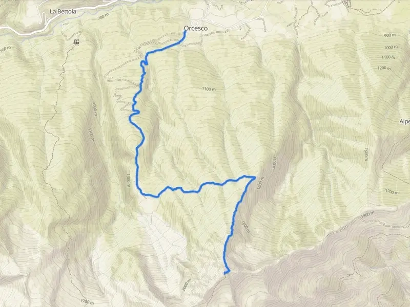 mappa pizzo ragno