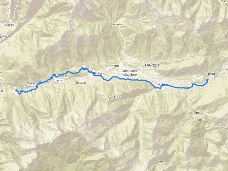 mappa pellegrinaggio