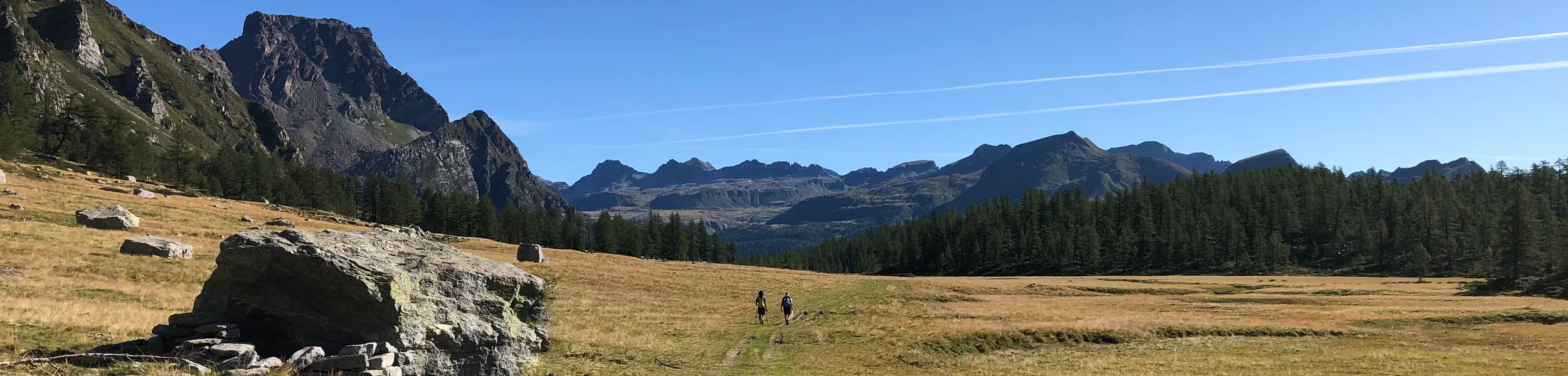 Panorama di montagna lungo la Gran Via del Devero